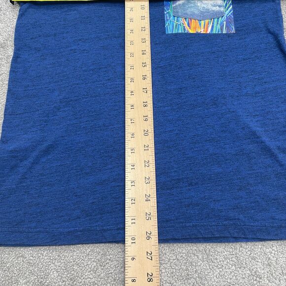 American Eagle Outfitters Wave Pocket Tee Mens Medium Heather Blue Beach T-Shirt - Picture 10 of 12
